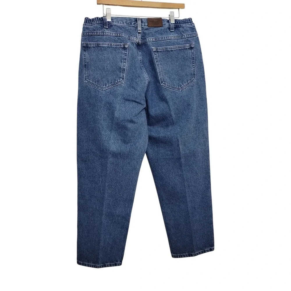 L.L. Bean Double L Comfort Waist Natural Fit Denim Jeans Pants Dad Men's 38/29‎